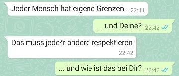 Grenzen schützen 